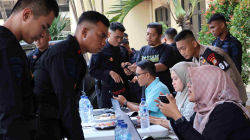 Ratusan Brimob Batalyon D Pelopor Manfaatkan Layanan Aktivasi IKD dari Disdukcapil